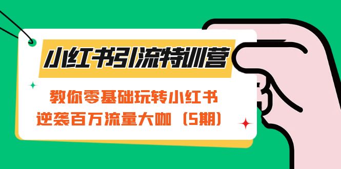 小红书引流特训营-第5期：教你零基础玩转小红书，逆袭百万流量大咖-百盟网