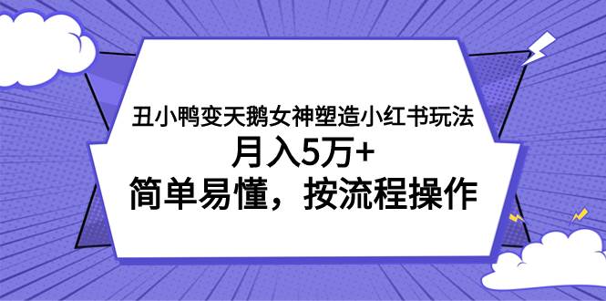 丑小鸭变天鹅女神塑造小红书玩法，月入5万+，简单易懂，按流程操作-百盟网