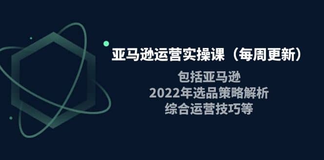 亚马逊运营实操课（每周更新）包括亚马逊2022选品策略解析，综合运营技巧等-百盟网