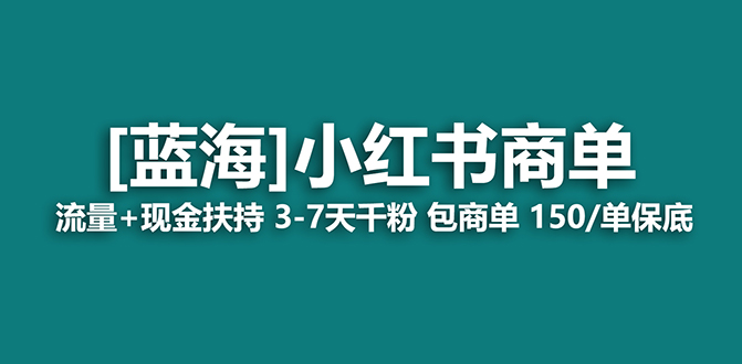 【蓝海项目】小红书商单项目，7天就能接广告变现，稳定一天500+保姆级玩法-百盟网