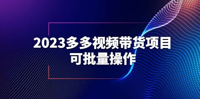 2023多多视频带货项目，可批量操作【保姆级教学】-百盟网