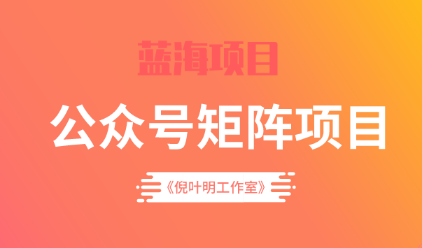 蓝海公众号矩阵项目训练营，0粉冷启动，公众号矩阵账号粉丝突破30w-百盟网