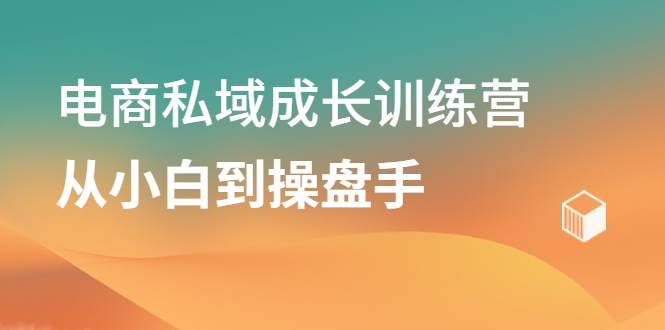 电商私域成长训练营，从小白到操盘手-百盟网