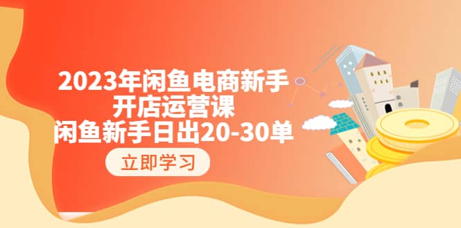 2023年闲鱼电商新手开店运营课：闲鱼新手日出20-30单（18节-实战干货）-百盟网