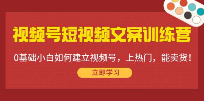 视频号短视频文案训练营：0基础小白如何建立视频号，上热门，能卖货！-百盟网