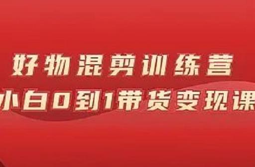 万三好物混剪训练营：小白0到1带货变现课-百盟网