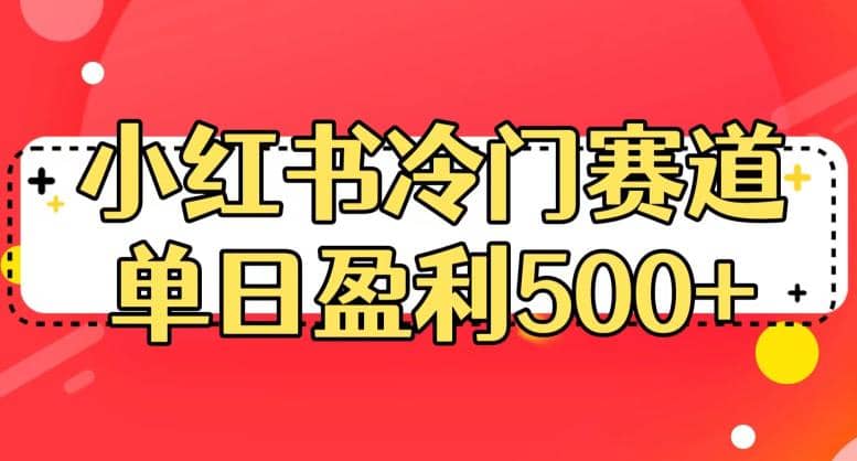 小红书冷门赛道，单日盈利500+【揭秘】-百盟网