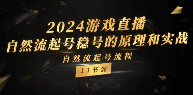 2024游戏直播-自然流起号稳号的原理和实战，自然流起号流程（11节）-百盟网