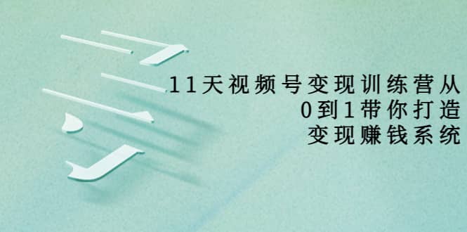 好望角·11天视频号变现训练营，从0到1打造变现赚钱系统（价值398）-百盟网