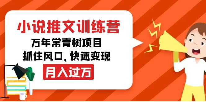 小说推文训练营，万年常青树项目，抓住风口-百盟网