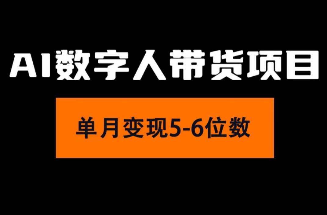 2024年Ai数字人带货，小白就可以轻松上手，真正实现月入过万的项目-百盟网