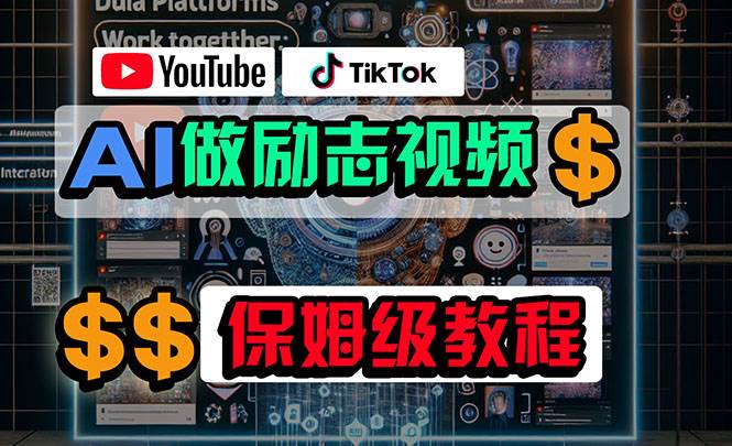 利用AI制作励志视频，在YouTube和TikTok赚钱，小白可做（附工具）-百盟网