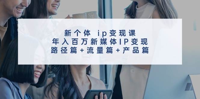 新个体 ip变现课，年入百万新媒体IP变现，路径篇+流量篇+产品篇-百盟网