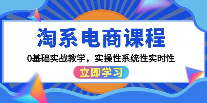 淘系电商课程，0基础实战教学，实操性系统性实时性（15节课）-百盟网