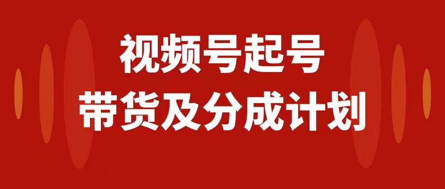 视频号快速起号，分成计划及带货，0-1起盘、运营、变现玩法，日入1000+-百盟网