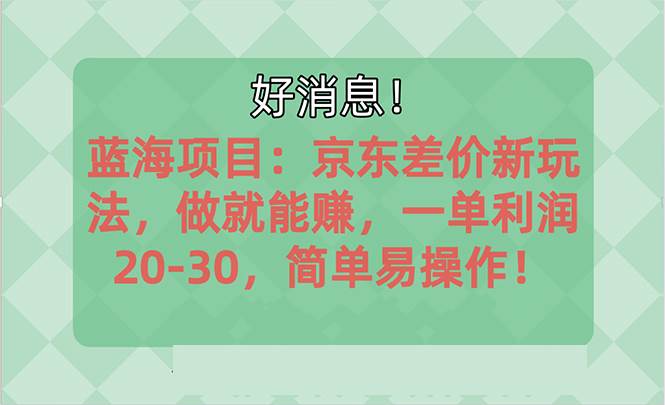 越早知道越能赚到钱的蓝海项目：京东大平台操作，一单利润20-30，简单…-百盟网