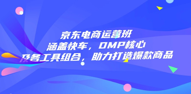 京东电商运营班：涵盖快车，DMP核心及各工具组合，助力打造爆款商品-百盟网