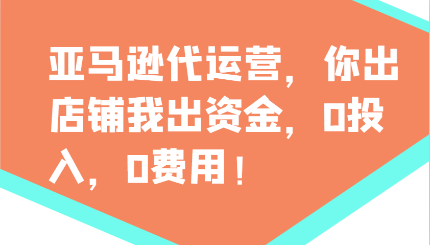 亚马逊代运营，你出店铺我出资金，0投入，0费用，无责任每天300分红，赢亏我承担-百盟网