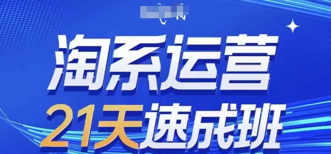 淘系运营21天速成班(更新25年2月)，0基础轻松搞定淘系运营，不做假把式-百盟网